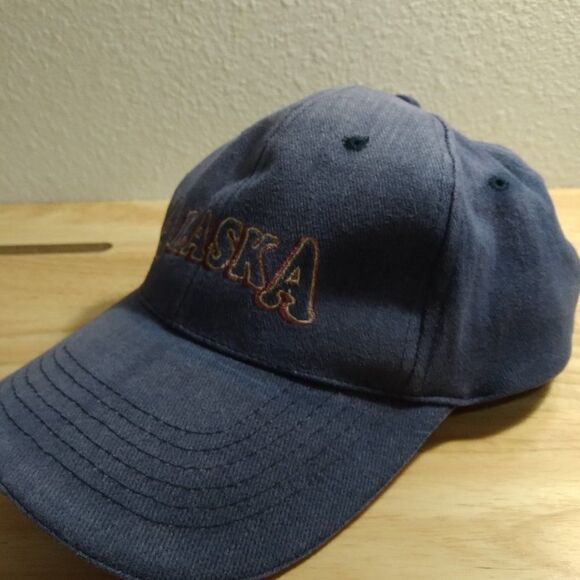 Vintage Alaska Spell Out Logo Strap Back Hat - Picture 2 of 6